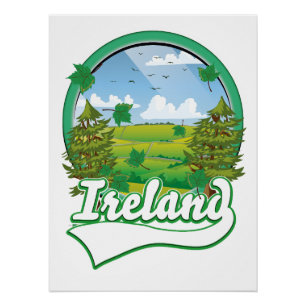 Ireland Travel logo Poster