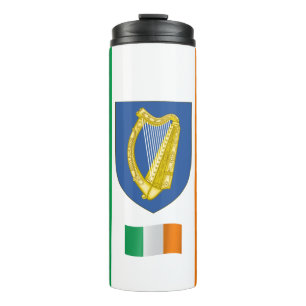 Ireland Travel Mug, patriotic Irish Flag Thermal Tumbler