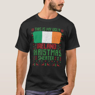 Ireland Ugly Christmas Sweater Ireland Flag for Ir