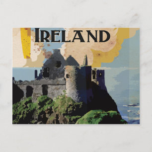 Ireland Vintage Travel Poster Postcard