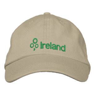 Ireland with Shamrock Embroidered Hat