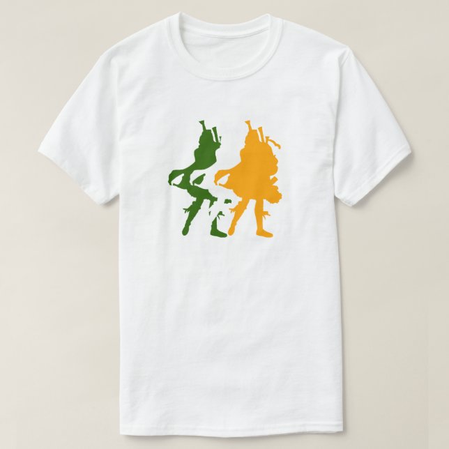 Ireland's Bagpipers T-Shirt (Design Front)