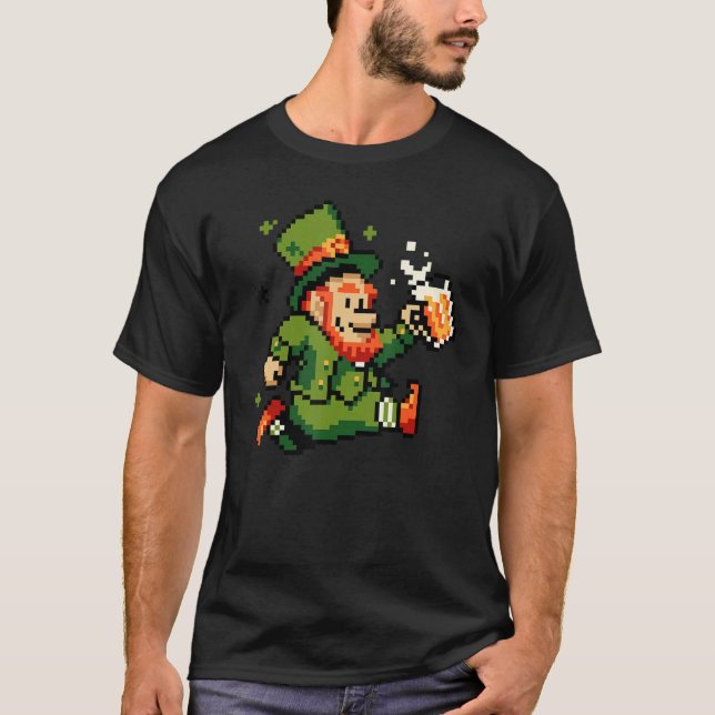 Irelandu2019s National Day Leprechauns Irish Game  T-Shirt (Front)