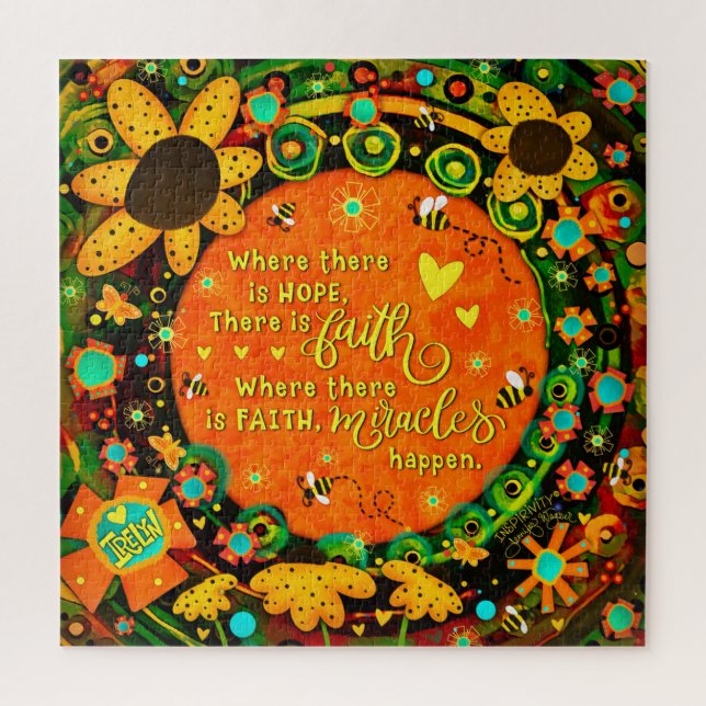 Irelyn’s Faith Miracle Floral Fun Jigsaw Puzzle (Vertical)
