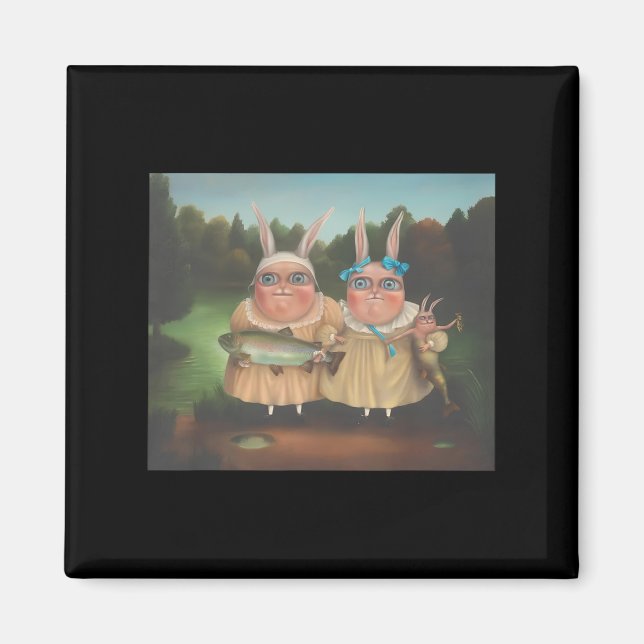 Irena Aizen Rabbits Cute Bunny Rabbit Lover Easter Magnet (Front)