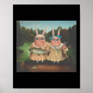Irena Aizen Rabbits Cute Bunny Rabbit Lover Easter Poster