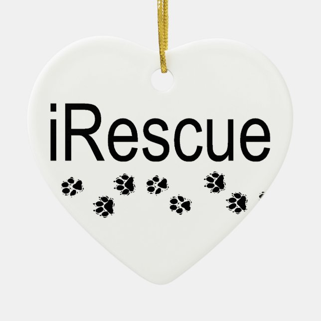 iRescue Dogs Ornament (Front)