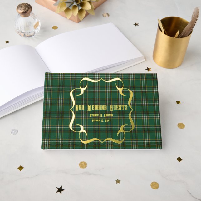 Iriah National Original Tartan Guest Book (Front Open)