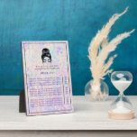 Iridescen Updo Holographic Eyelashes Service Price Plaque<br><div class="desc">Iridescen Updo Holographic Eyelashes Service Price plaque. This design features an iridescent background. Personalise this custom business design with your own text,  logo,  and business details.</div>