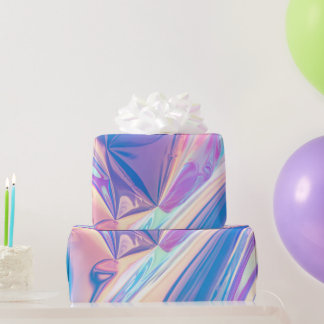 Iridescence Holographic  Pattern Wrapping Paper