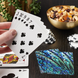 Iridescent Abalone Shell Playing Cards