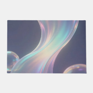Iridescent Abstract Bubble Flow Doormat