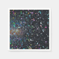 Iridescent Abstract Stained Glass Pattern