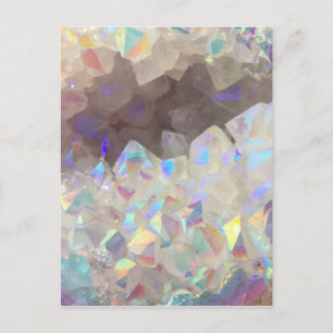Iridescent Aura Crystals Postcard