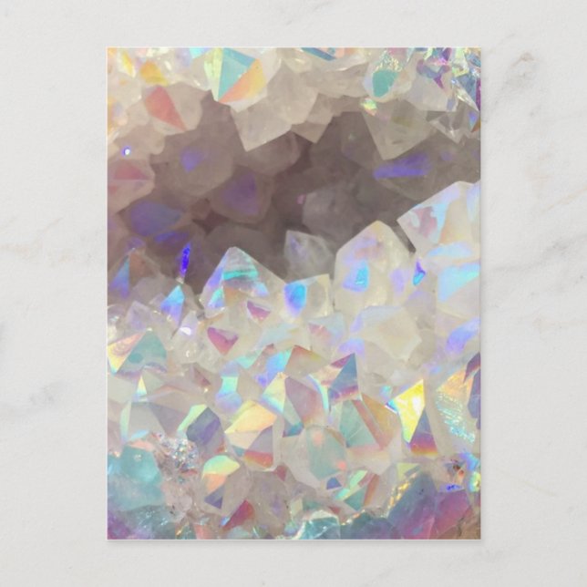 Iridescent Aura Crystals Postcard (Front)