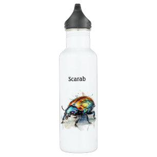 Iridescent Beetle in Watercolor, custom 710 Ml Water Bottle