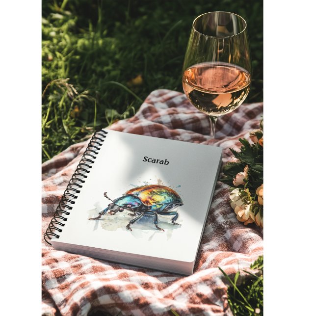 Iridescent Beetle in Watercolor, custom Planner (Creator Uploaded)