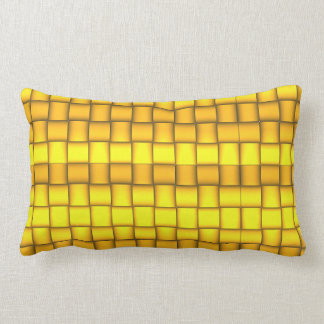 Iridescent Blocks (Yellow) Lumbar Cushion