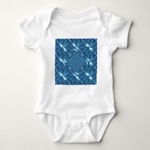 Iridescent blue. baby bodysuit