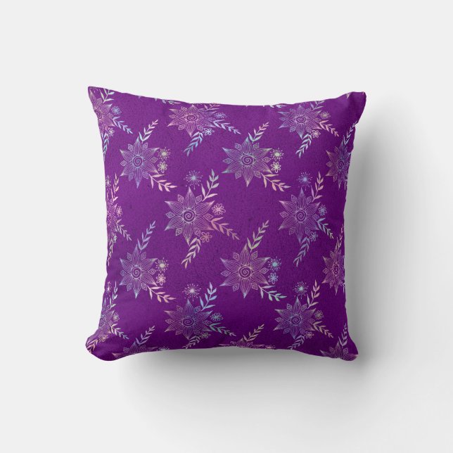 Iridescent Bohemian Unicorn Pattern Cushion (Front)