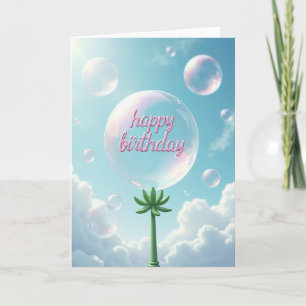 Iridescent Bubble Birthday Card