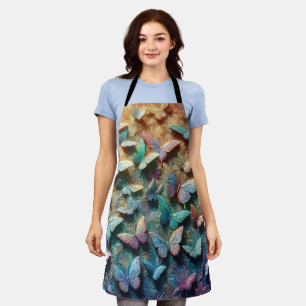 Iridescent Butterfly Garden Apron