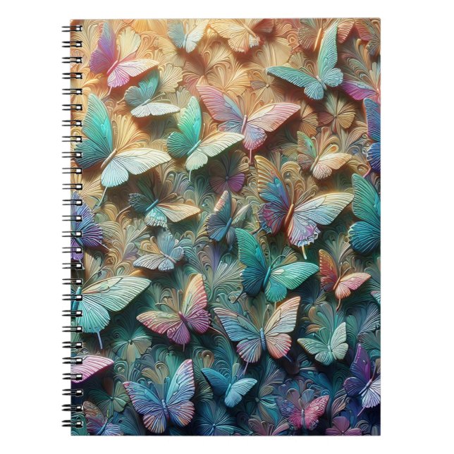 Iridescent Butterfly Garden Notebook (Front)