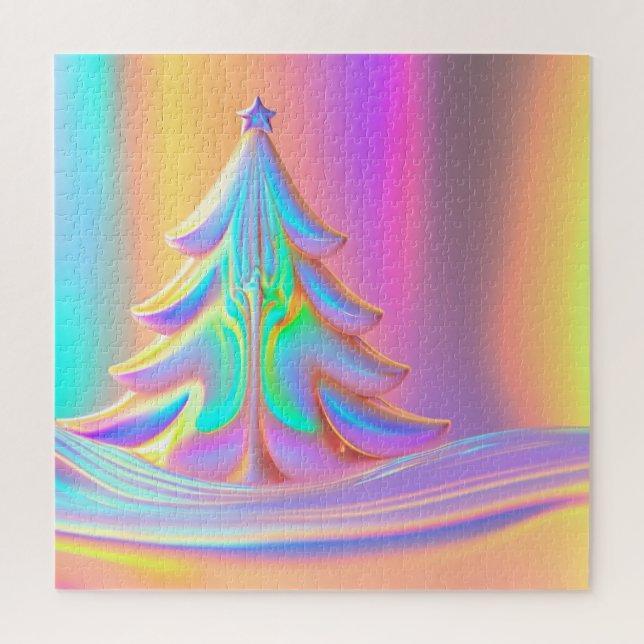 Iridescent Christmas Tree Jigsaw Puzzle (Vertical)