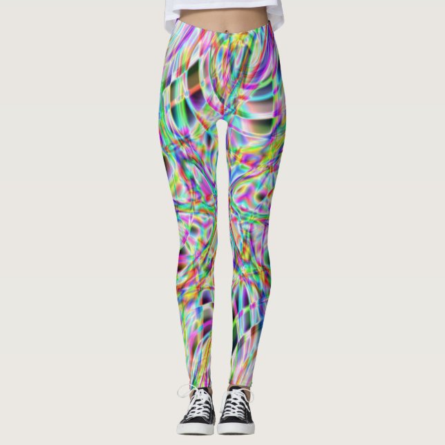 Iridescent Chrome Ten Leggings (Front)