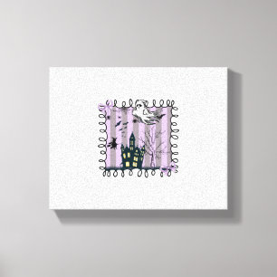 Iridescent Coquette Halloween Canvas Print