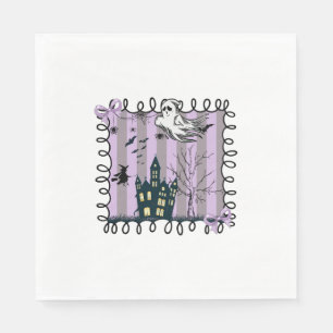 Iridescent Coquette Halloween Napkin