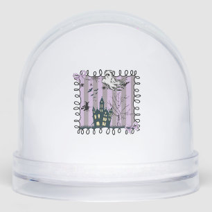 Iridescent Coquette Halloween Snowglobe