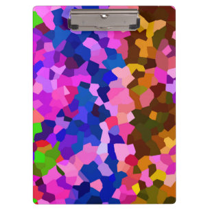Iridescent Crystalline Abstract Pattern Clipboard