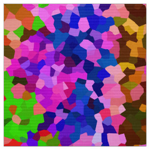Iridescent Crystalline Abstract Pattern Fabric