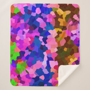Iridescent Crystalline Abstract Pattern Sherpa Blanket