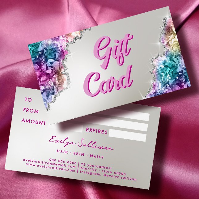 Iridescent crystals gift card (Creator Uploaded)