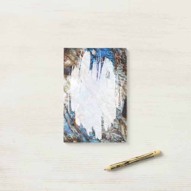 Iridescent Depths Post-it Notes (On Desk)