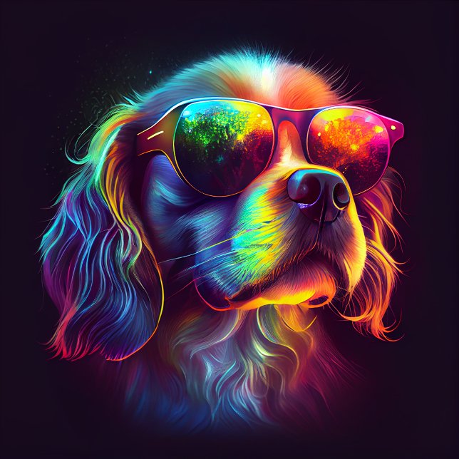 Iridescent Dog Sunglasses Shirt (Creator Uploaded)