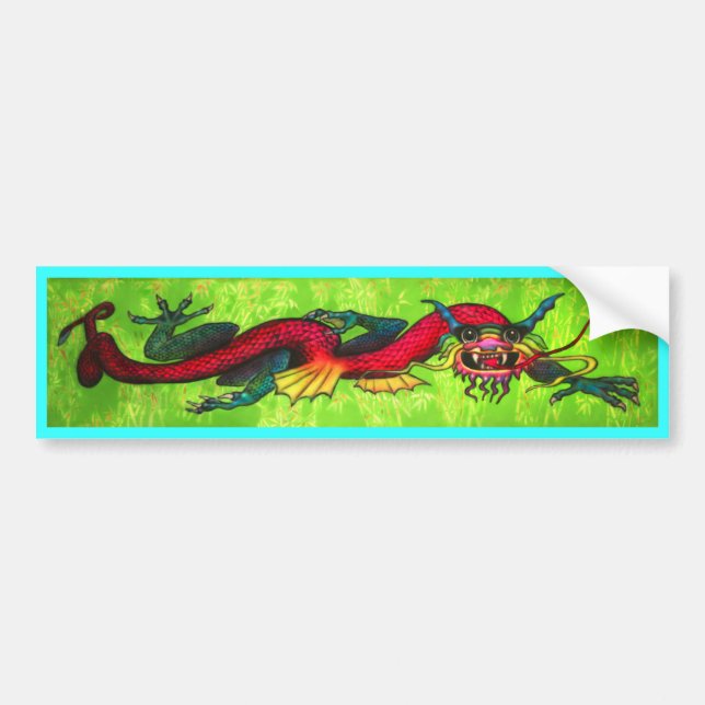 Iridescent Dragon bumper sticker (Front)