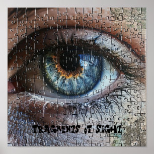 Iridescent Eye Puzzle Poster