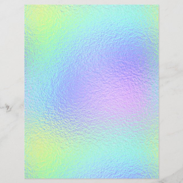 Iridescent Faux Foil Scrapbook Paper No. 10 (Front)