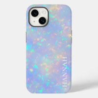 Iridescent Faux Opal w/ Customisable Name