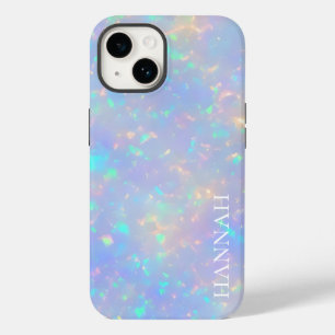 Iridescent Faux Opal w/ Customizable Name Case-Mate iPhone 14 Case
