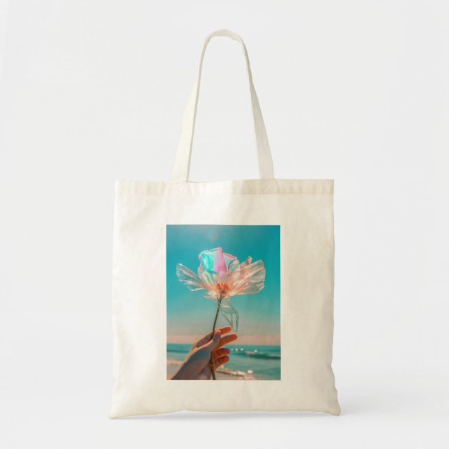 Iridescent Flower  Tote Bag (Front)