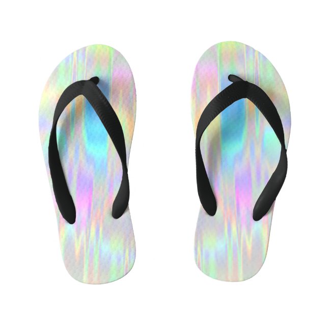 Iridescent Foil Kid's Jandals (Footbed)