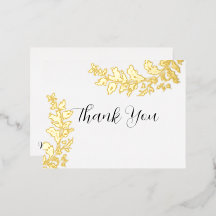 Iridescent Foil Thank You