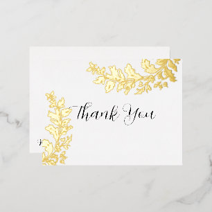 Iridescent Foil Thank You Invitation Postcard