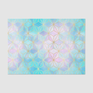 Iridescent Glass Geometric Pattern Tissue Paper