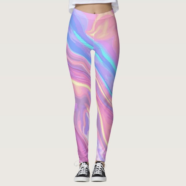 Iridescent Glow Leggings (Front)