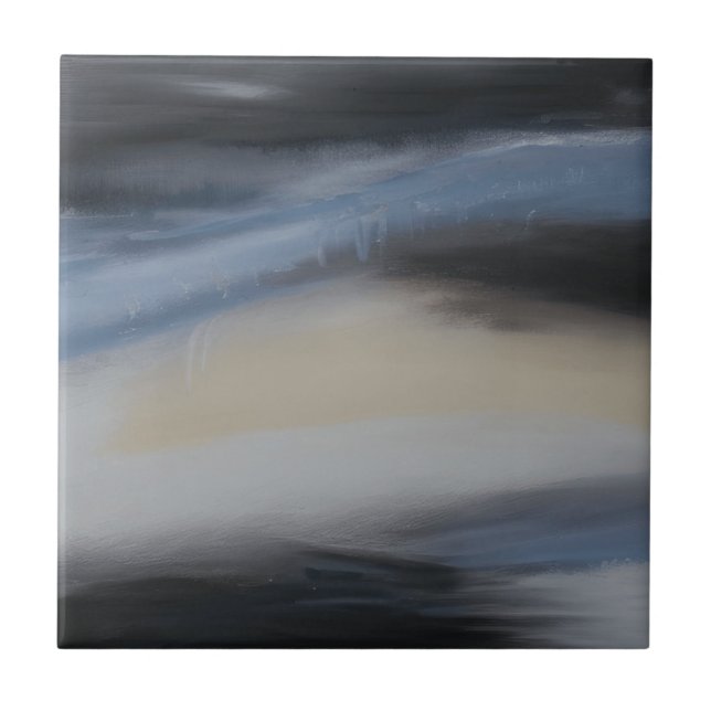 Iridescent Grey Colours Marble Stones Ceramic Tile (Front)